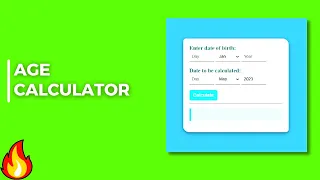 HOW TO MAKE AGE CALCULATOR USING HTML CSS AND JAVASCRIPT becodewala
