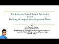 Step 3 Building the Model for Implementation of Simple Linear Regression Machine Learning