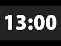 13 Min Countdown Timer with Alarm Minimalist Clock