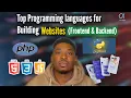 Top Programming Languages for Website Building Frontend Backend Web Development Guide 2025