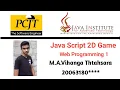 JavaScript 2D Game Development Java Institute M A Vihanga Thathsara