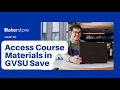 Access Course Materials with GVSU SAVE