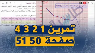 تمارين الكتاب المدرسي 1 2 3 4 صفحة 50 51 للسنة الثانية متوسط علوم طبيعية 
