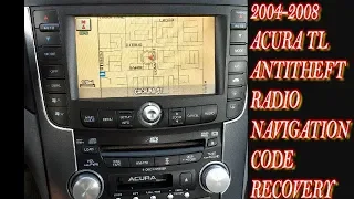 HOW TO RECOVER ANTI-THEFT CODE FOR RADIO NAVIGATION 04 05 06 07 08 ACURA HONDA