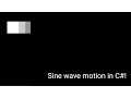 Sine waves for smoother motion in c C tutorial 2