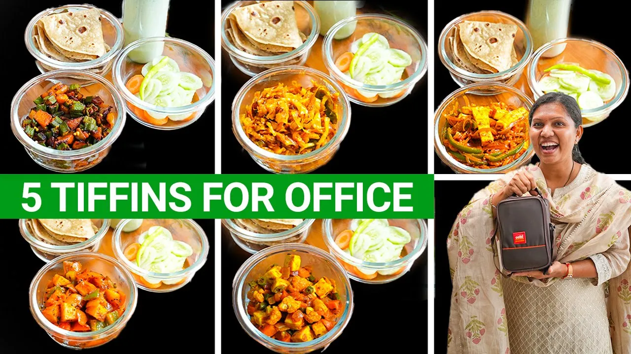           5 Healthy Office Tiffin Recipes   Lunch Box Recipes   Kabitaskitchen