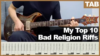 Download My Top 10 Bad Religion Guitar Riffs | Guitar Tab Tutorial MP3