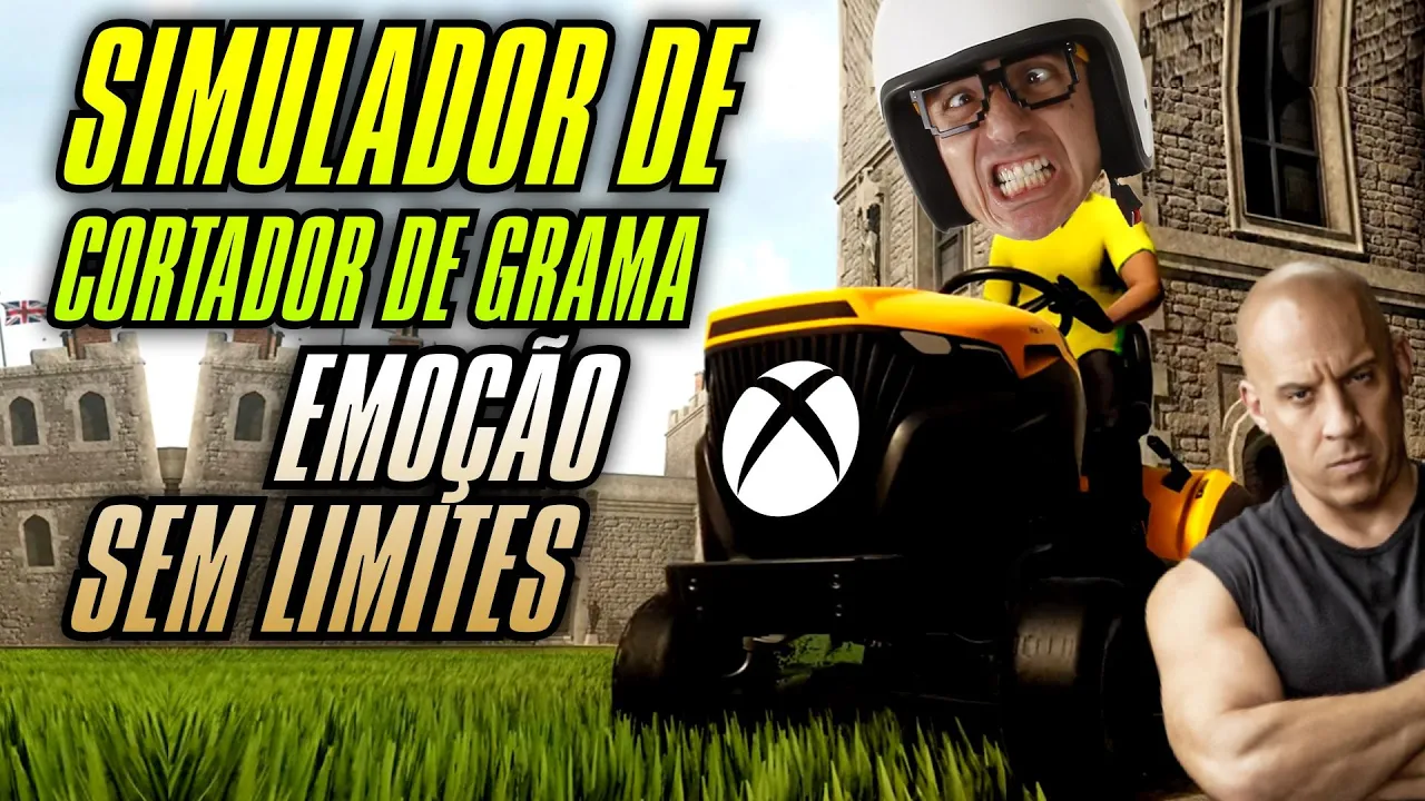 SIMULADOR DE CORTADOR DE GRAMA - Emoção Sem Limites - Lawn Mowing Simulator XBOX Series X