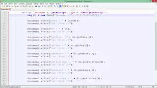JavaScript - Date