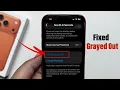 iPhone 17 Pro Pro Max iPhone Passcode Grayed Out FIX Turn Passcode Off NOW