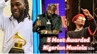 top ten nigerian artist with the most awards