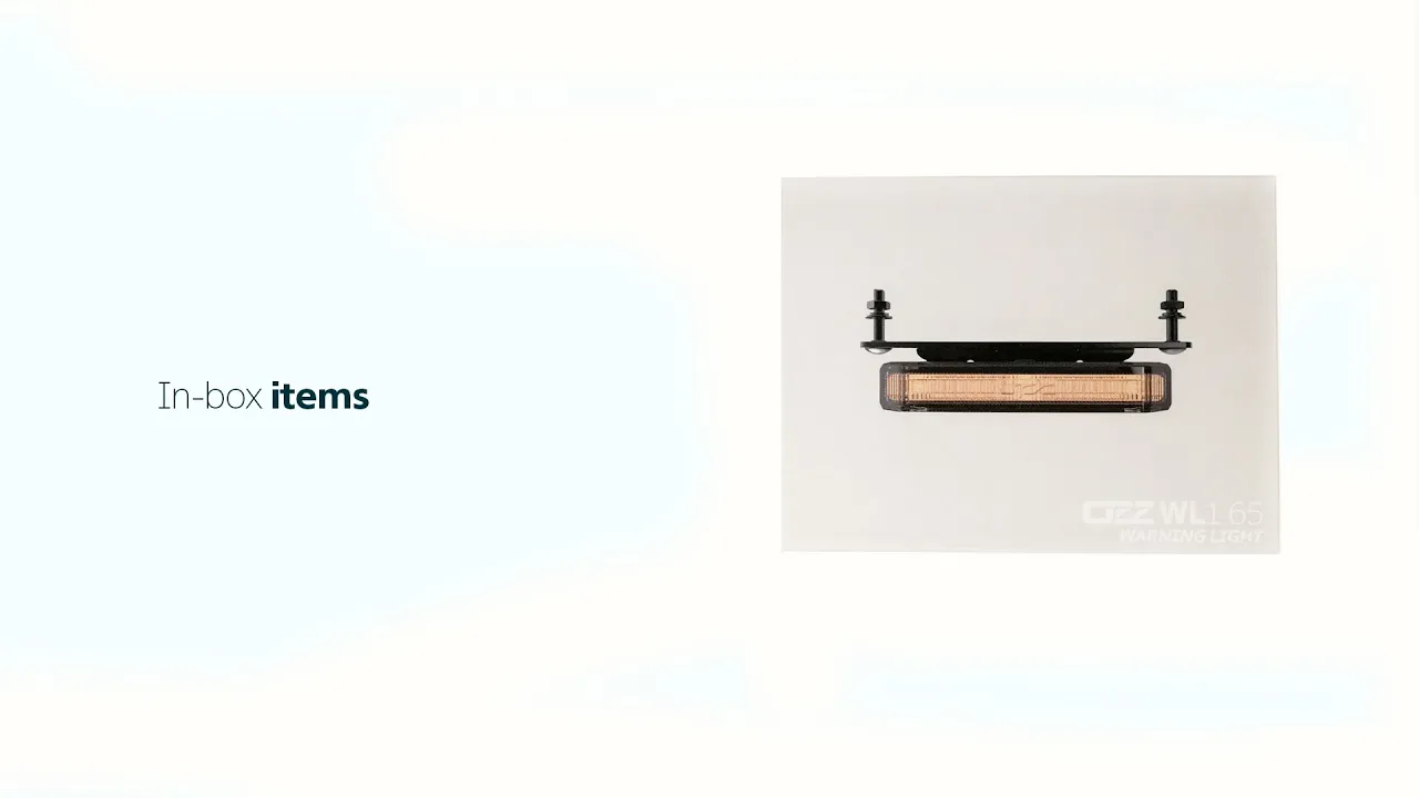 Video: Waarschuwingslamp OZZ WL1 R65