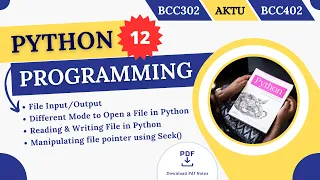 File Different Mode to Open a File in Python Reading Writing File in Python Seek