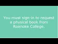 Finding Books in OneSearch
