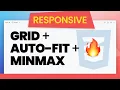 Easy One-line Responsive Layouts with CSS Grid Auto-fit and MinMax