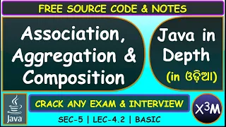 Java Odia Association Aggregation Composition in Java SEC 5 LEC 4 2