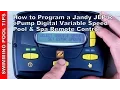 How To Program a Jandy JEP-R Variable Speed Pump Controller