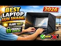 Best Laptop Sun Shade for Outdoor Work 2026 Foldable Privacy Screen Review Test in Sun