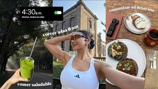 mi rutina de las 4:30 am: domingo de carrera 🏃🏻♀️ 🥗✨