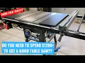 Big Saw On a Budget Delta Contractor Table Saw 36-725T2 Ridgid R4560 Tool Review