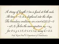 Numerical Solution of Wave Equation Finite Difference Method Engineering Mathematics Paul Aademy