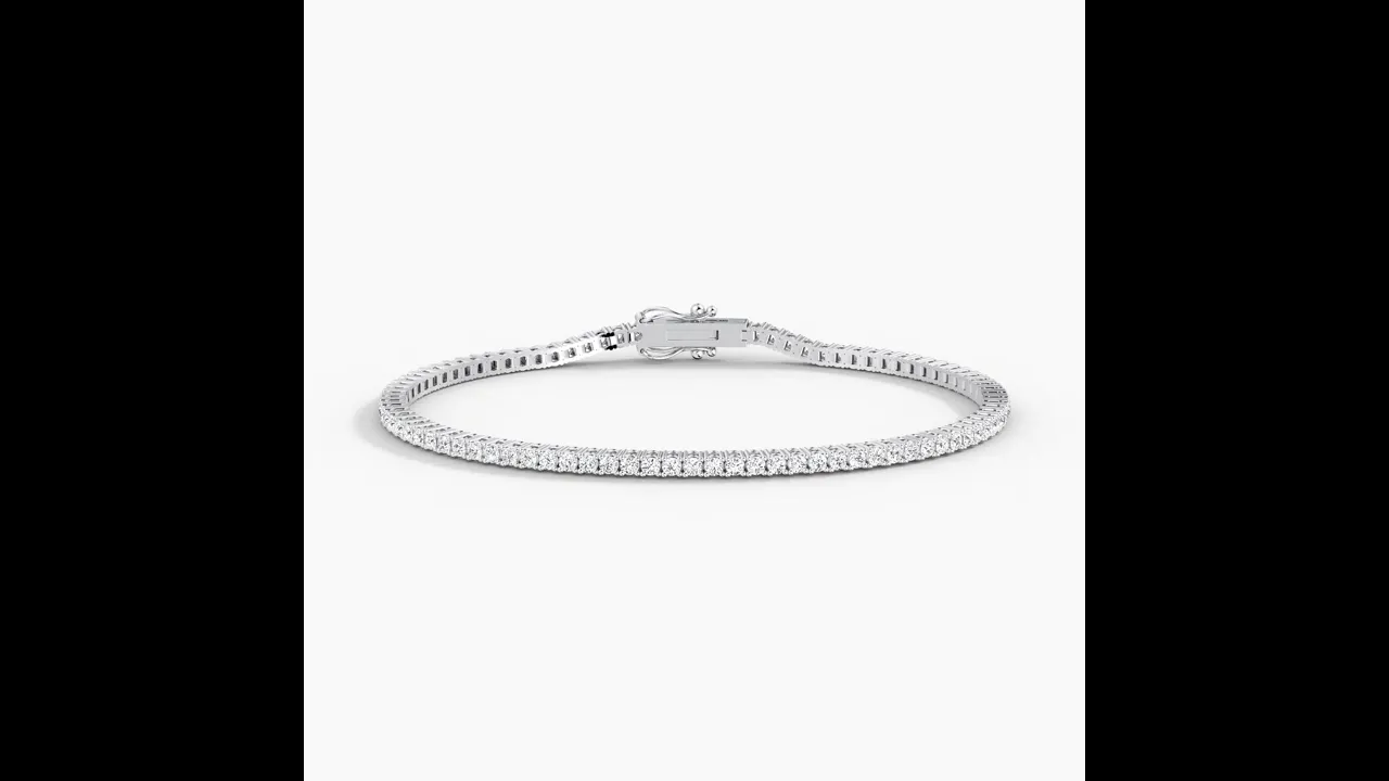 2 CTW Lab-Grown Diamond Tennis Bracelet in 14K Gold/Platinum – Classic & Timeless