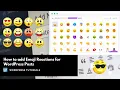How to add Emoji Reactions for WordPress Posts