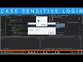 How To Apply Case Sensitive In Login Form