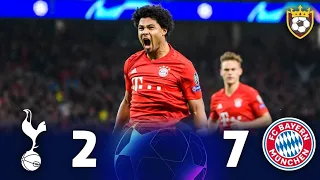 ملخص مباراة توتنهام 2 7 بايرن ميونيخ فضيحة كروية دوري الأبطال 2020 دور المجموعات 