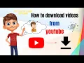 Download Lagu how to download videos from youtube || (save from net) || I'ts time to  learn anything