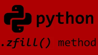 Python zfill string method