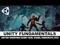 Unity3d Editor Tutorial - Unit3d Editor overview on hierarchy game view scene view and more