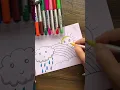 Download Lagu Rainy Cloud🌧, Rainbow🌈 \u0026 Sun🌞| Weather drawing tutorial for kids| Colored with Brush pens #shorts