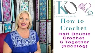 Half Double Crochet 3 Together c3tog Kristin Omdahl Crochet Library of Stitches