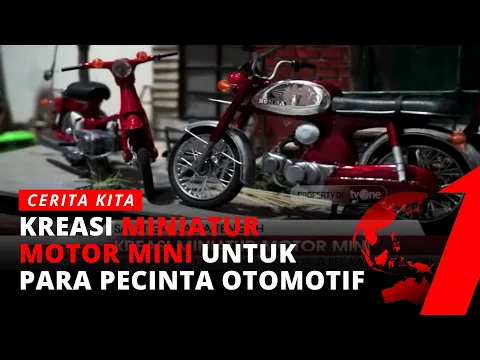 Keren, Kreasi Miniatur Motor Mini dari Lembaran Timah Untuk Memancing