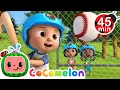 Download Lagu Take Me Out to the Ball Game Song! ⚾🧢 | CoComelon Nursery Rhymes \u0026 Kids Songs