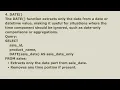SQL Date Functions