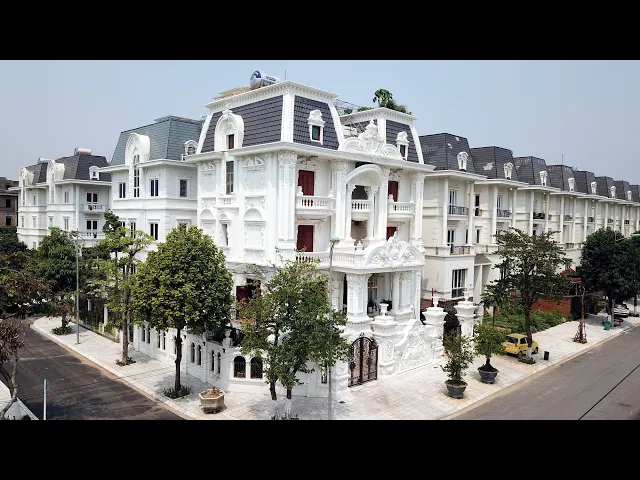 Thăm siêu dinh thự cổ điển kiểu Pháp 10 tỷ tráng lệ tại KĐT Lideco