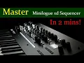 Record a sequence into Korg Minilogue xd in 2 minutes