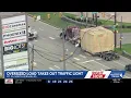 Oversized load takes out traffic light on Route 30 in Western Pennsylvania