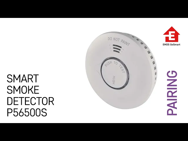 Безжичен датчик за дим със сирена 85dB TS380C-HW Wi-Fi GoSmart EMOS, детектор за дим, интелигентно решение за сигурност.