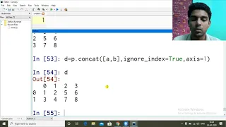 DataFrame - Add Rows Columns Using concat Python Pandas CBSE 2020