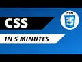 Learn CSS in 5 Minutes CSS3 Tutorial for Beginners 2021