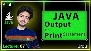 Java Lecture 07 in Urdu Java Output Statements Explained Print println in Java for Beginners