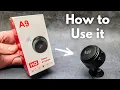 How to SETUP Use - A9 Mini Spy WiFi Wireless Camera