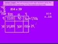 Multiplying multi digit numbers with area model and standard algorithm