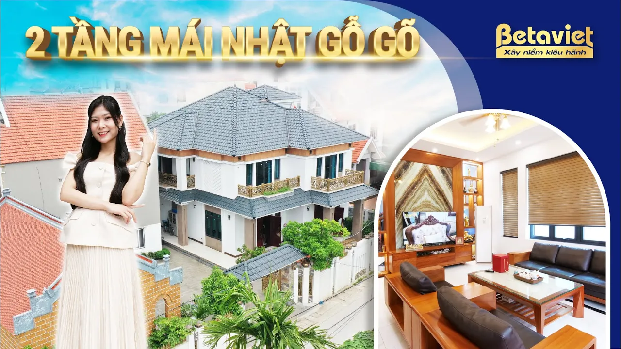 Mẫu Villa đẳng cấp thiết kế 2 tầng hiện đại với nội thất gỗ Gõ đỏ