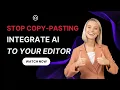 Stop Copy Pasting This AI Plugin for sublime text writes code for you