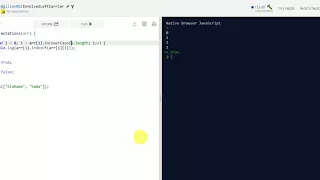 Javascript Challenges - Compare two strings using True or False