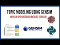Topic Modeling Using Gensim COVID-19 Open Research Dataset CORD-19 LDA BY YASHVI PATEL